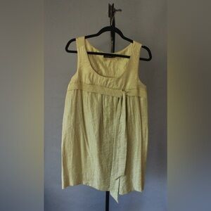 The Limited Womens Shift Dress Gold Lined Scoop Neck